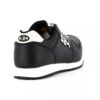 S.24 | ALLBLACK arriere | ALL BLACK S3 chaussure de sécurité noire et blanche pour homme et femme en microfibre lisse vue de derrière