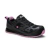 Basket de sécurité noire basse femme S1P respirante vue 3/4 avant