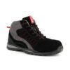 Chaussure de sécurité noire haute homme et femme S1P HRO polyvalente vue de profil