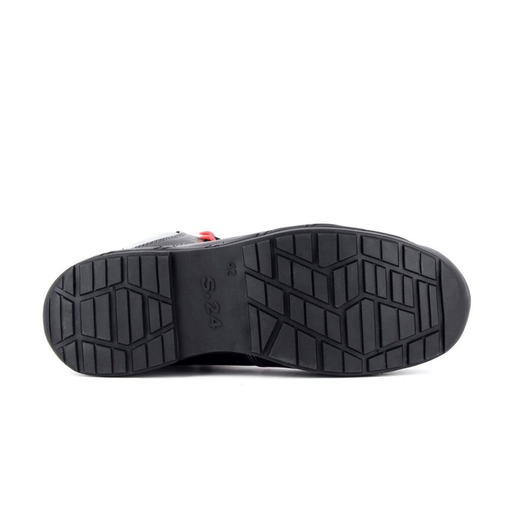 semelle noire de chaussure de sécurité