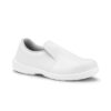 Mocassin de sécurité blanc basse femme S3 HRO SRC hygiène vue de profil