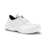Chaussure de sécurité blanche basse femme S3 hygiène vue de profil