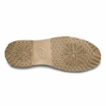 Semelle de chaussure de sécurité beige SRC antiglisse vue de dessous
