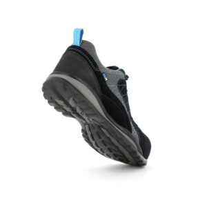 Chaussure de sécurité noire basse homme et femme S3 WR HRO polyvalente vue 3/4 arrière