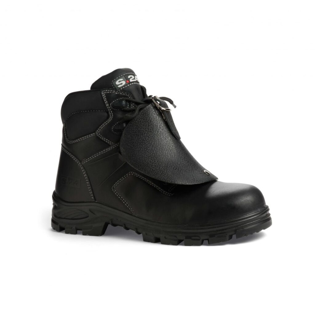 chaussure de sécurité noire avec protection des métatarses