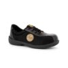 Chaussure de sécurité noire basse femme S1P élégante vue de profil