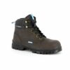 Chaussure de sécurité marron haute homme S3 polyvalente vue de profil