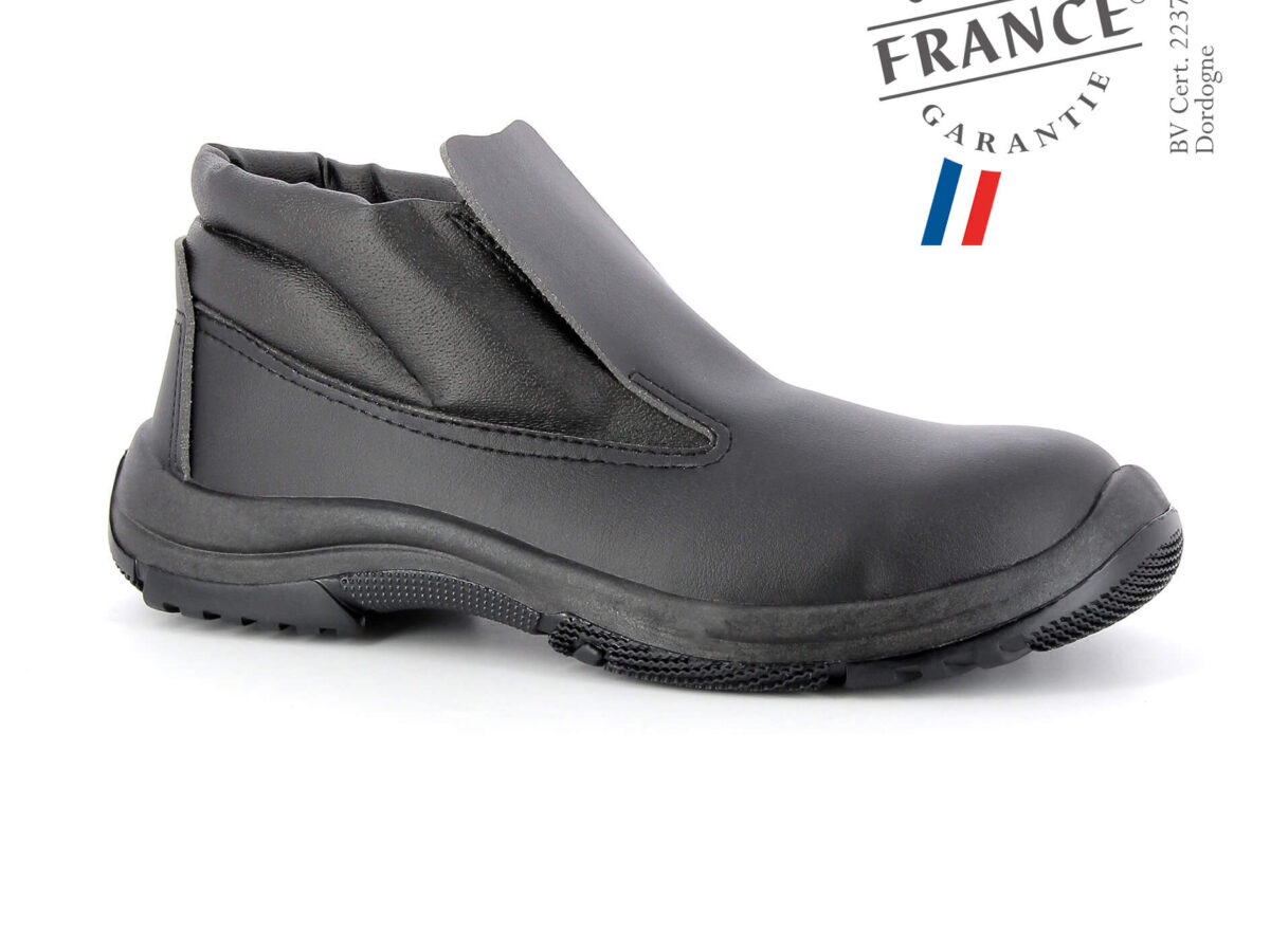 Chaussure de securite montante sans lacet homme SARTHE NOIR S2 s24