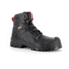 chaussure de sécurité montante en cuir noir