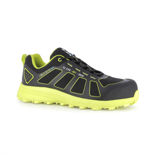 chaussure de sécurité noire et jaune
