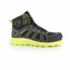 chaussure de sécurité noire et jaune montante