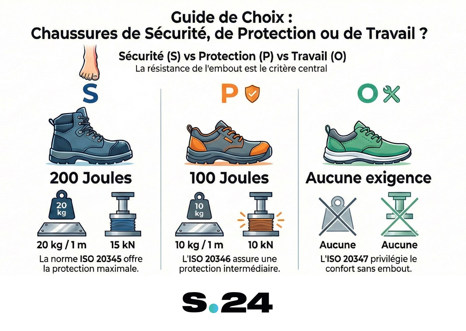 difference-chaussure-securite-protection-travail