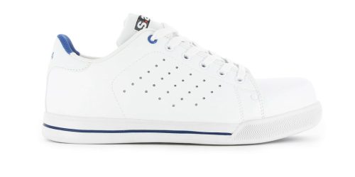 Basket de sécurité blanc bas homme S1P sport vue de profil