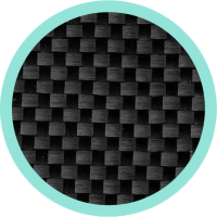 matière carbone entourée de vert