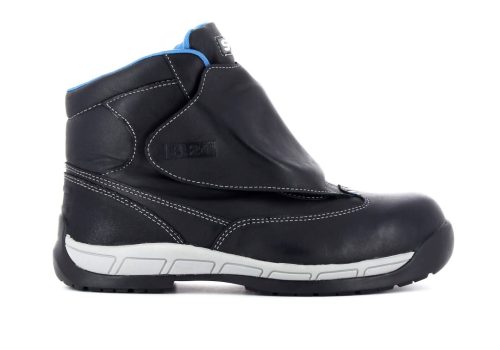 HERO S3 – chaussure de sécurité soudeur 3 Chaussure de sécurité noire haute homme et femme S3 Norme WG résistante vue de profil