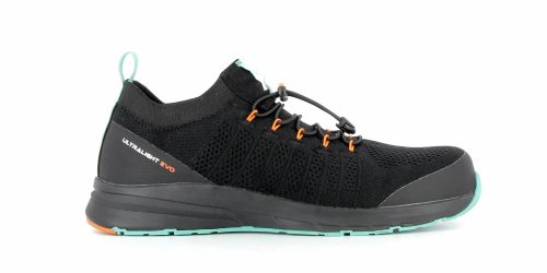 Basket de sécurité noire basse homme et femme S1P Légère vue de profil