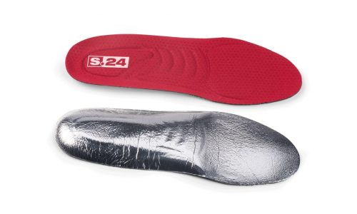 Première de propreté amovible rouge antistatique homme et femme avec film aluminium au verso isolant des variations de température