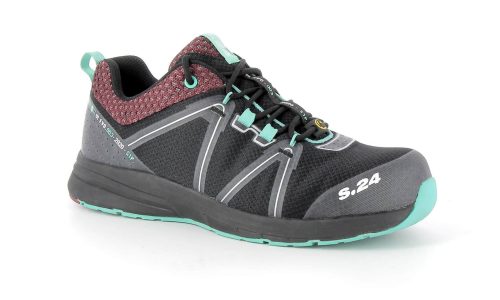 basket de sécurité noire, rouge et vert