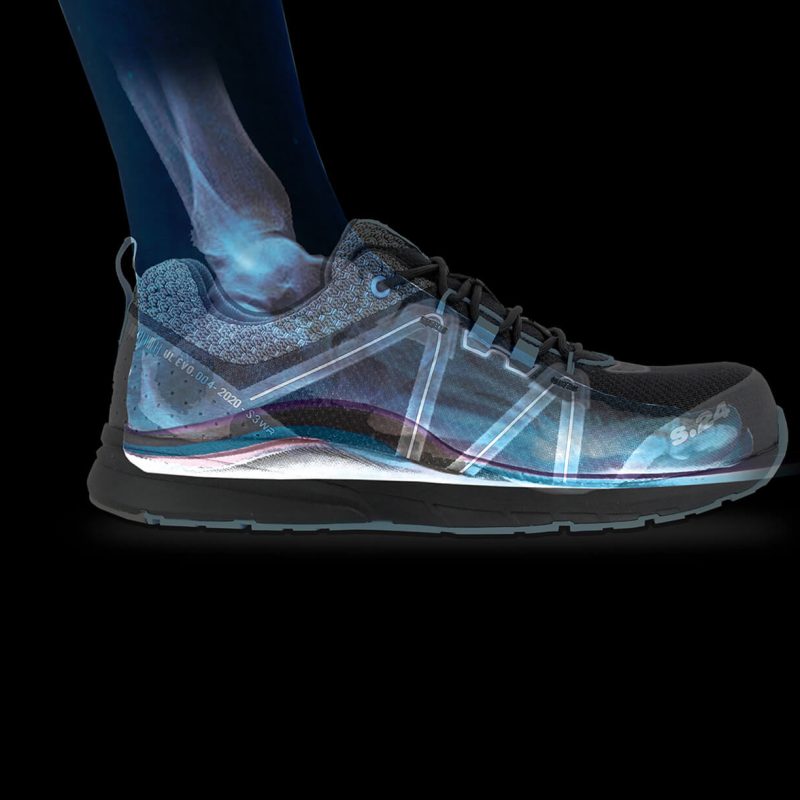 scan d'un pied dans une chaussure de sécurité